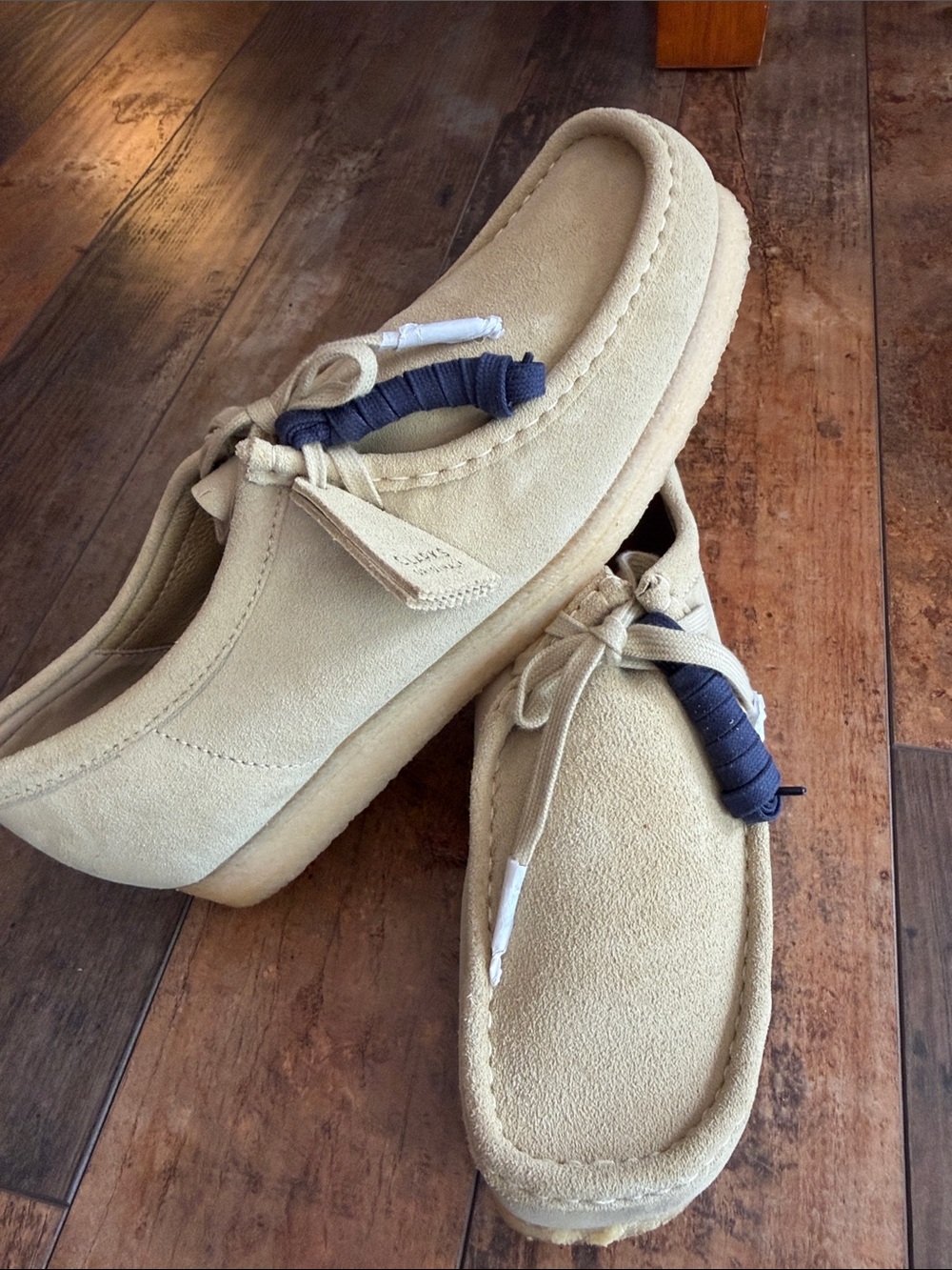 Clarks Originals Wallabee Maple Suede Tassel Moccasin Loafers Sz 12.  NWOB